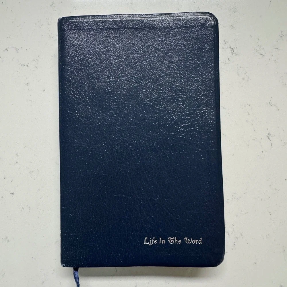 Zondervan Amplified Bible Navy Blue Bonded Leather Life In The Word